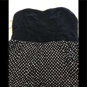 Xhilleration Checkered Dress Sweetheart Neckline